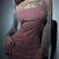 Women's Rhinestone See Through Cover Up Dress