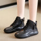 Thick-Soled High-Top Soft-Soled Chunky Shoes