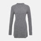 Women’s Ribbed Knit A-Line Mini Dress