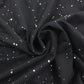 Glitter Pleated Off-Shoulder Wrap Party Dress