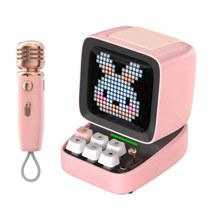 Pixel Art Game Bluetooth Speaker with Microphone