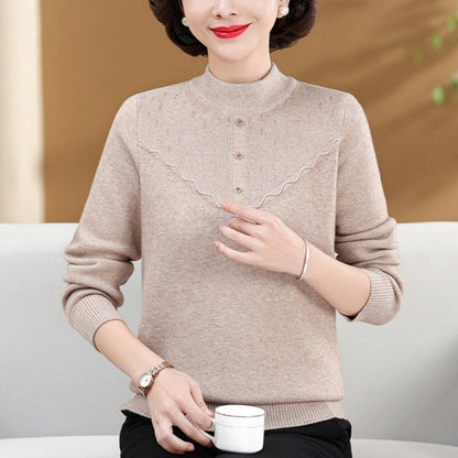 Women’s Winter Mock Neck Pullover Sweaters