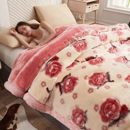 Luxury Printed King-Size Blanket for Bed