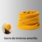 Gorro de invierno con forro cálido y bufanda para el cuello