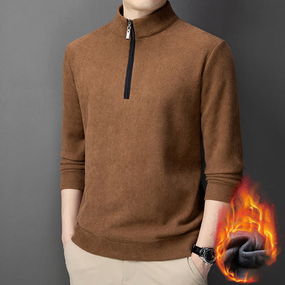 🔥49%OFF Christmas Sale🔥Men's Quarter Zip Pullover with Plush Lining - Buy 2 Get Free Shipping