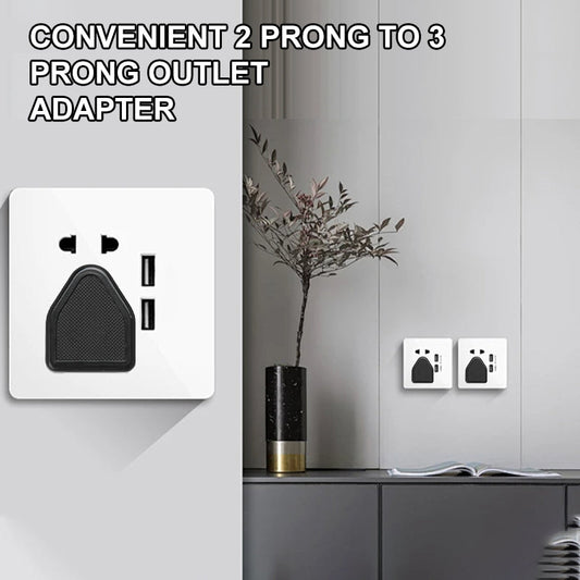 Convenient 2 Prong to 3 Prong Outlet Adapter
