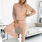 Casual Button-Down Top and Pants Set
