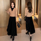 Women's Elegant Faux Two-Piece Dress