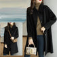 Ideal Gift - Women's Thick Mid-Length Coat for Autumn/Winter
