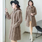 Women's Warm Fluffy Stand-Up Collar Coat