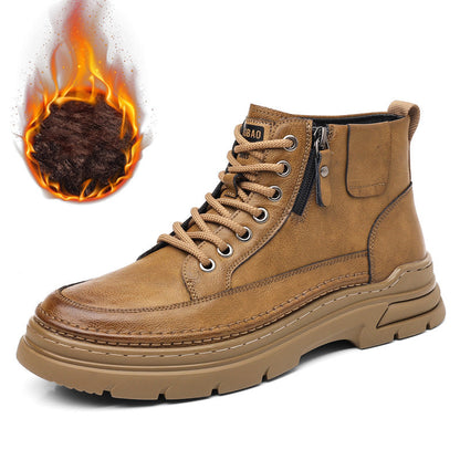 Men’s Rugged Plush-lined Ankle Boots