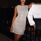 Stylish Sexy Sequins Backless Bowknot Dress