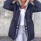 Women's Trendy Hooded Coat with Drawstring Waist