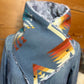 Women's Printed Neck Warmer with Button