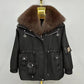 Women’s Luxury Faux Fur-Lined Parka Jacket