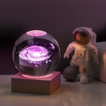 3D Galaxy Crystal Ball Nightlight Decorlamp💖BUY 2 GET 10% OFF