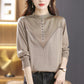 Women’s Elegant Mock Neck Pullover Tops