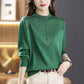 Women’s Elegant Mock Neck Pullover Tops