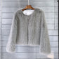 Women's Winter Faux Fur Cropped Coat