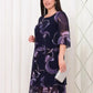 💕[S-5XL]👗2024 New ruffled sleeve Elegant printed chiffon dresses.