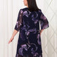 💕[S-5XL]👗2024 New ruffled sleeve Elegant printed chiffon dresses.