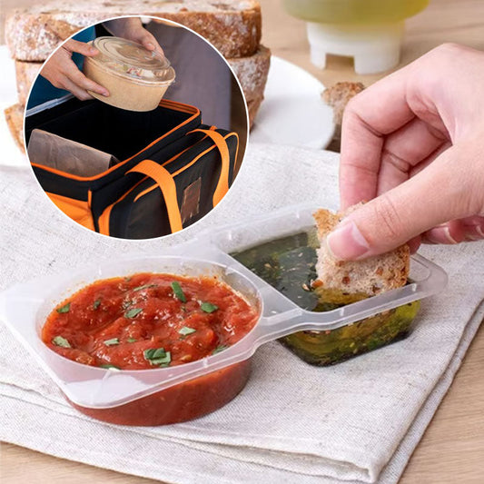 Double Compartment Condiment Container