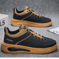 Men's Lace-Up Casual Sneakers with Thick Sole