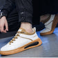 Men's Lace-Up Casual Sneakers with Thick Sole