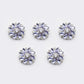 5pcs 28mm Flower Brass Rhinestone Shank Buttons