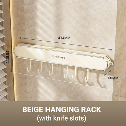 Suction Cup Kitchen Utensil Wall Hanging Rack