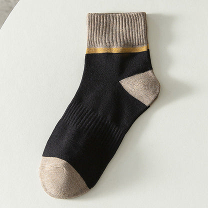 Men's Comfortable Breathable Color Clash Socks