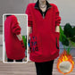 Women's Warm Half Zipper Neck Top with Large Pockets
