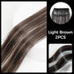 Invisible Clip-in Hair Extensions with Hair Tinsel