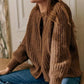 Chunky Knit Cardigan Sweater for Women