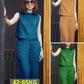 Female Solid Color Sleeveless Casual Cotton Linen Suit