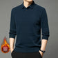 Men's Plush-Lined Mock Layered Lapel Shirt