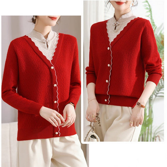 Women's Casual Warm Long Sleeve Knit Sweater