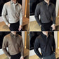 Men's Casual Solid Color Lapel Top