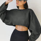 Women’s Pullover Long Sleeves Crop Tops