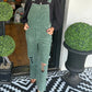 Women's Fashion Corduroy Holey Overalls