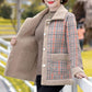 Warm Women's Thickened Plaid Jacket