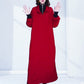 Women’s Stylish Faux Two-Piece Dress with Belt