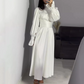 Women's Elegant Waisted Long-Sleeve Maxi Dresses
