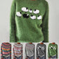 Women's Trendy Round Neck Long Sleeve Knit Sweater