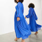 Flowy Chiffon Deep V-Neck Floor-Length Dress