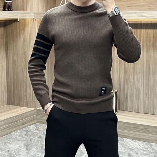 Men's Fashion Mock Neck Sweater