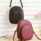 Women's Round Double Zipper Crossbody Mini Bag