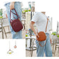 Women's Round Double Zipper Crossbody Mini Bag