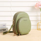 Women's Round Double Zipper Crossbody Mini Bag