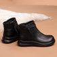 Women's Warm Artificial Leather Ankle Boots